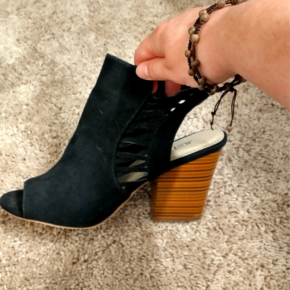 Black heel Sandals